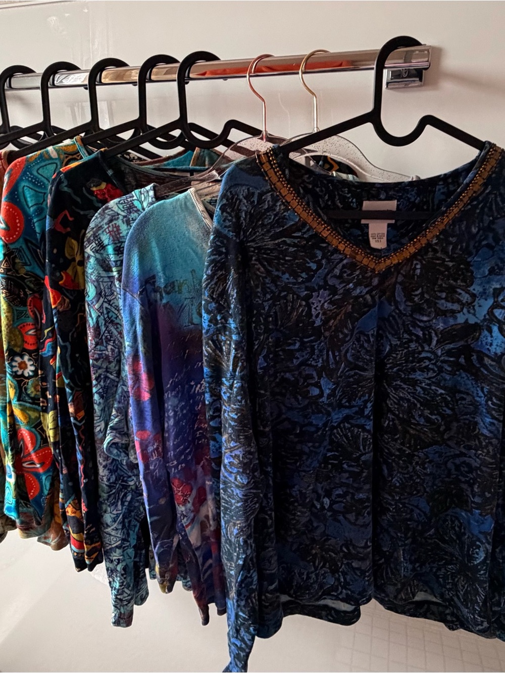 10 Chico’s size 3 long sleeve t-shirt tops -Group 1